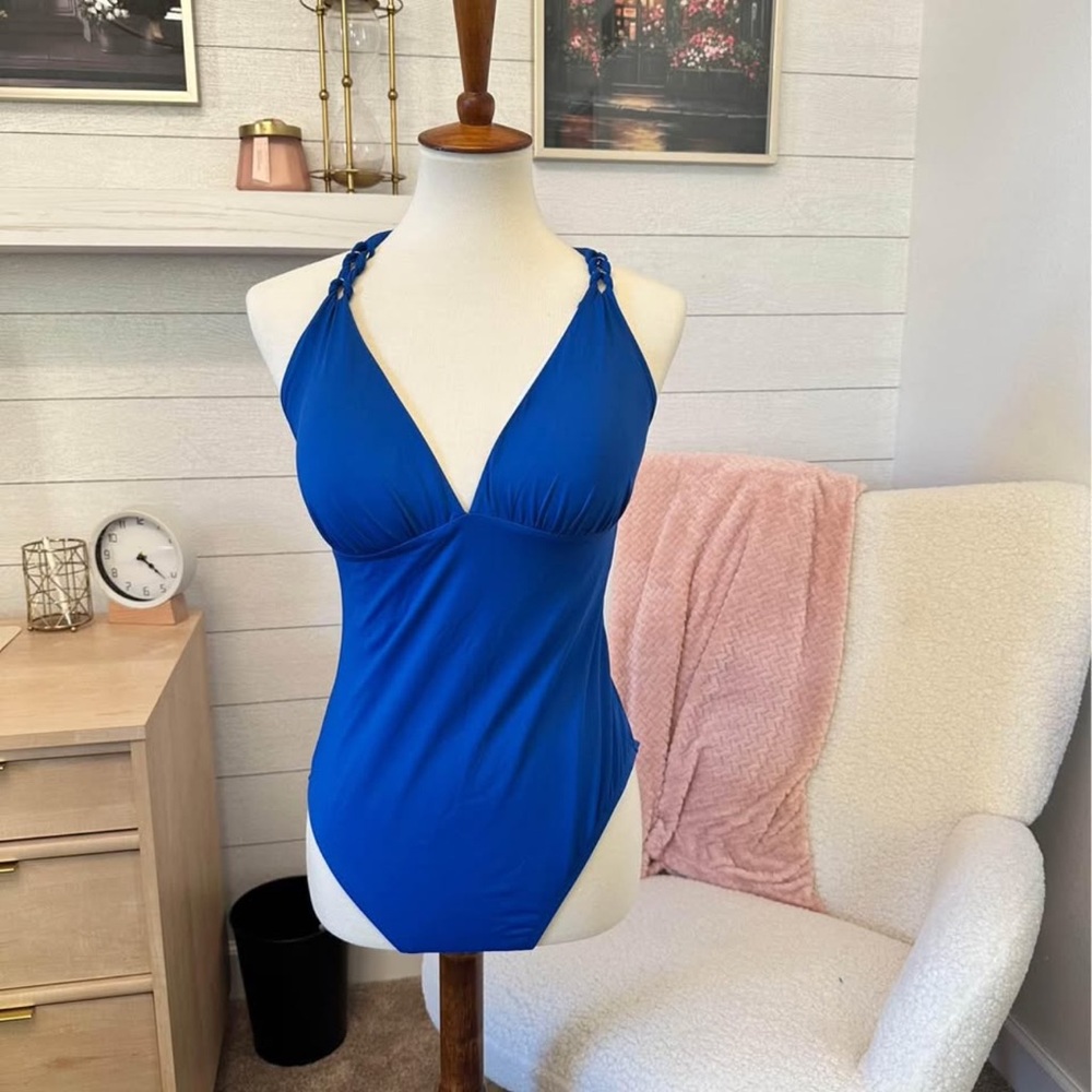 Vibrant Blue One-Piece Swimsuit